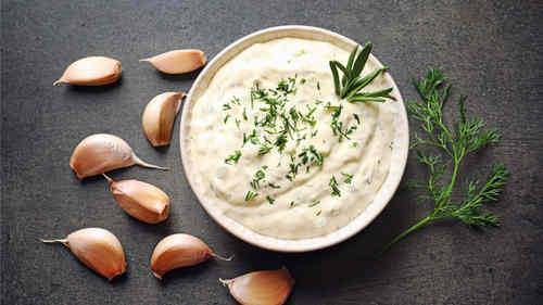 Tub Of Garlic Sauce