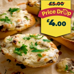 Mushroom Garlic Bread Cheese 